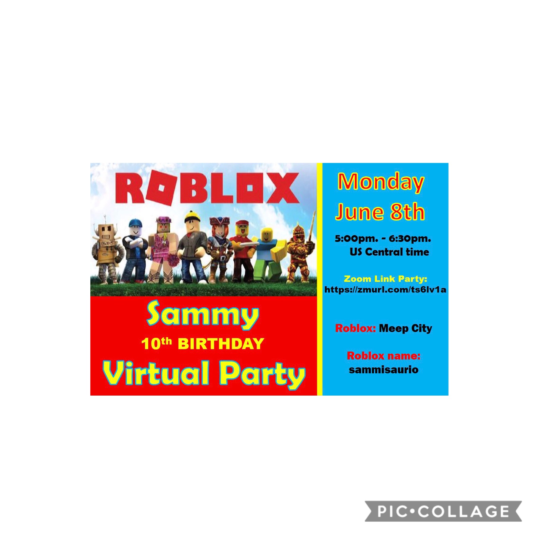 Sammy S 10 Birthday Party Luma - joining a party to party meep city in roblox