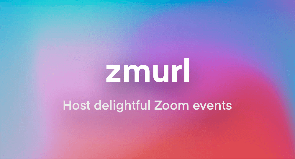 zmurl - Beautiful Website for Your Zoom Event